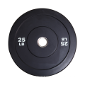 Gimnasio Olympiv personalizado 10 lbs 15 lb 25 lb 35lb 55 lb 45 lb placas de parachoques de levantamiento de pesas de peso en venta